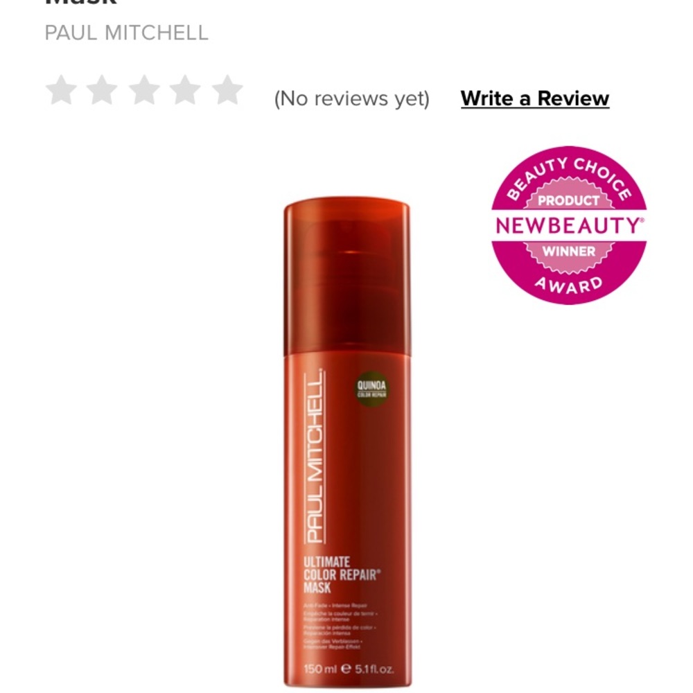 Paul Mitchell Ultimate Color Repair Mask NWOT